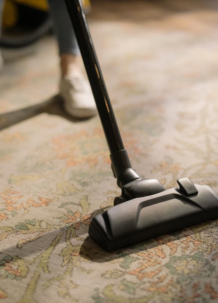 Rug vacuuming